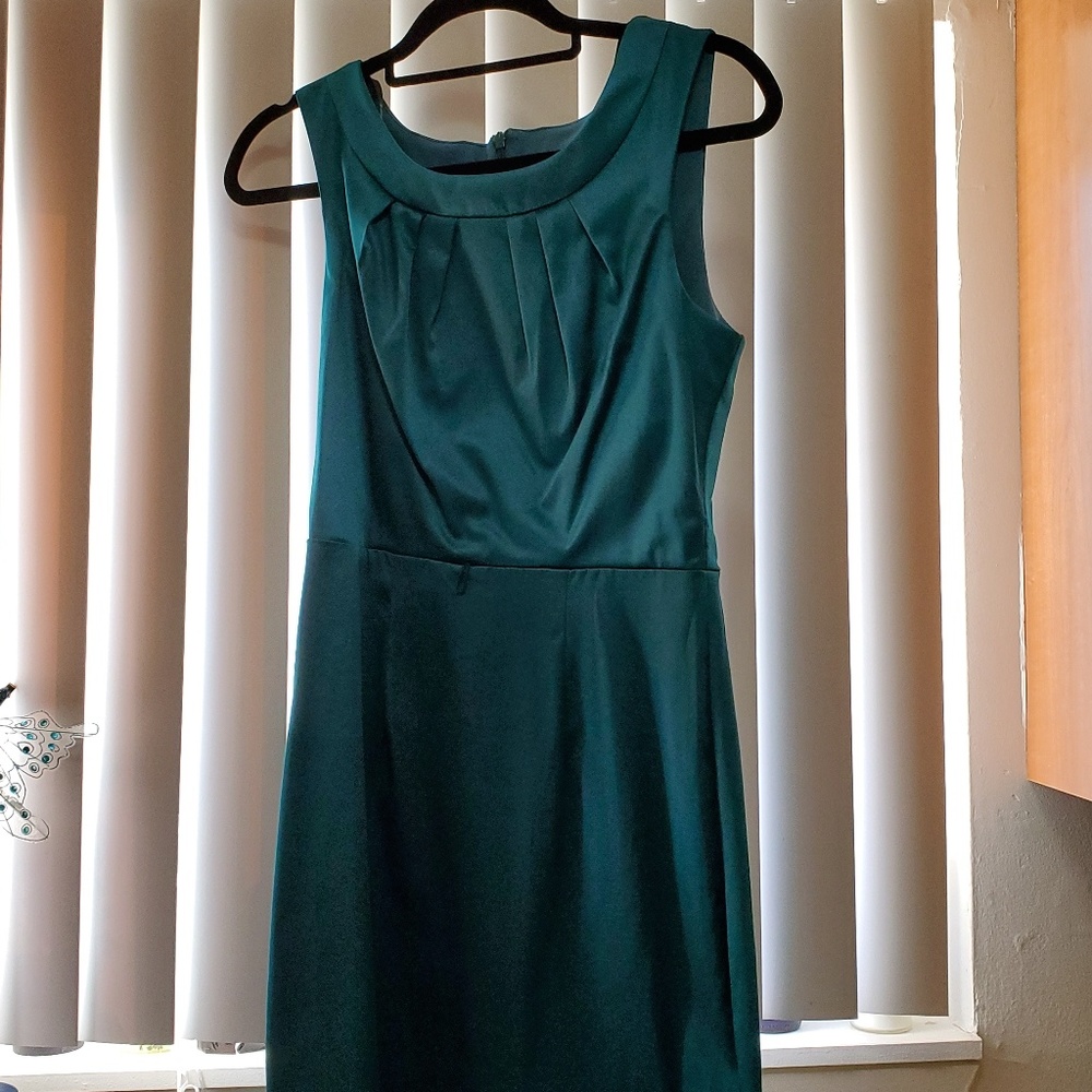 Green evening dress
